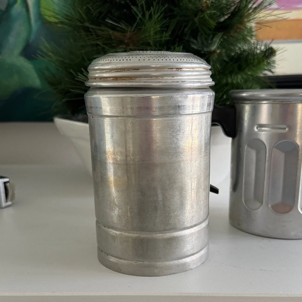 Vintage Italian Aluminum Coffee Pot 3 Pieces Eterna Aluminio Puro